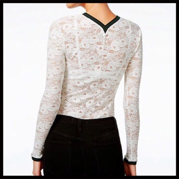 FREE PEOPLE BOHO WHITE LACE V-NECK CAMI TOP A3C - Picture 4 of 8